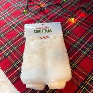 12 Inch Fuzzy White Treeskirt